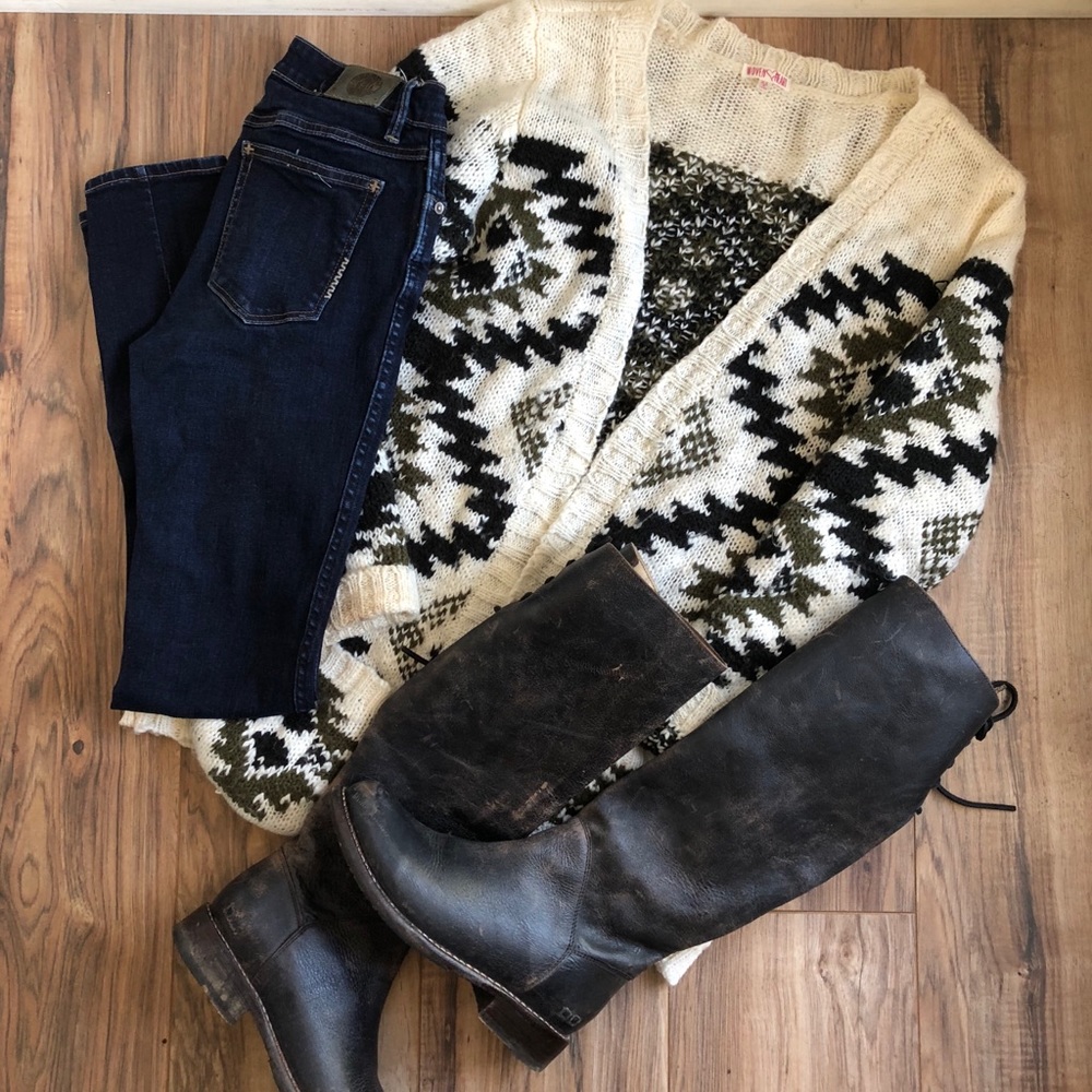 Chunky knit oversized cardigan